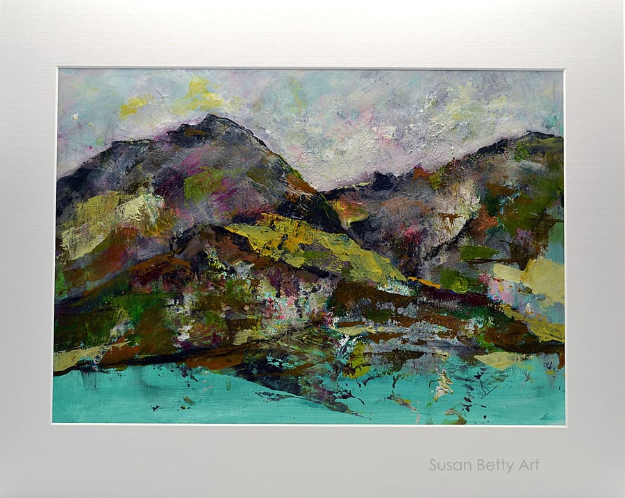 Original Painting of Cairngorm Mountain Range (20x16 inches)
