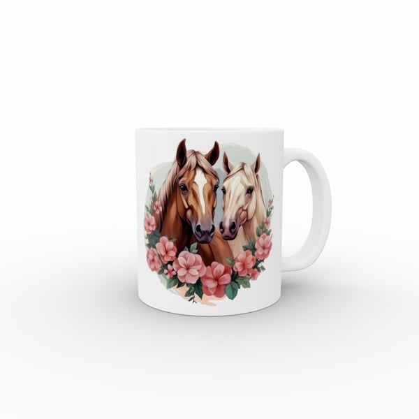 PERSONALISED COFFEE MUG HORSES