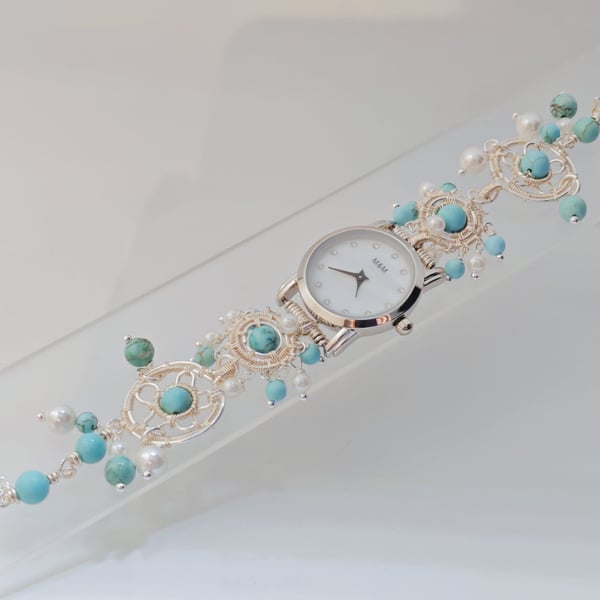 Unique gifts for women turquoise beads Bracelet Watches Personalized Gifts for h