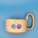 Handmade Aluminium and Silver Reversible Earrings - 025