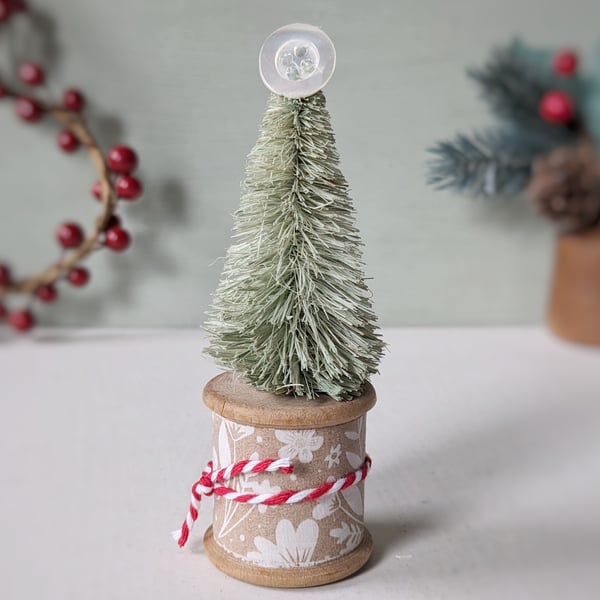 Vintage Bobbin Christmas Tree Decoration