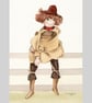 Doll Small Original Watercolour Painting - Image 2