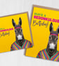 Donkey birthday card: Have a redonkulous birthday