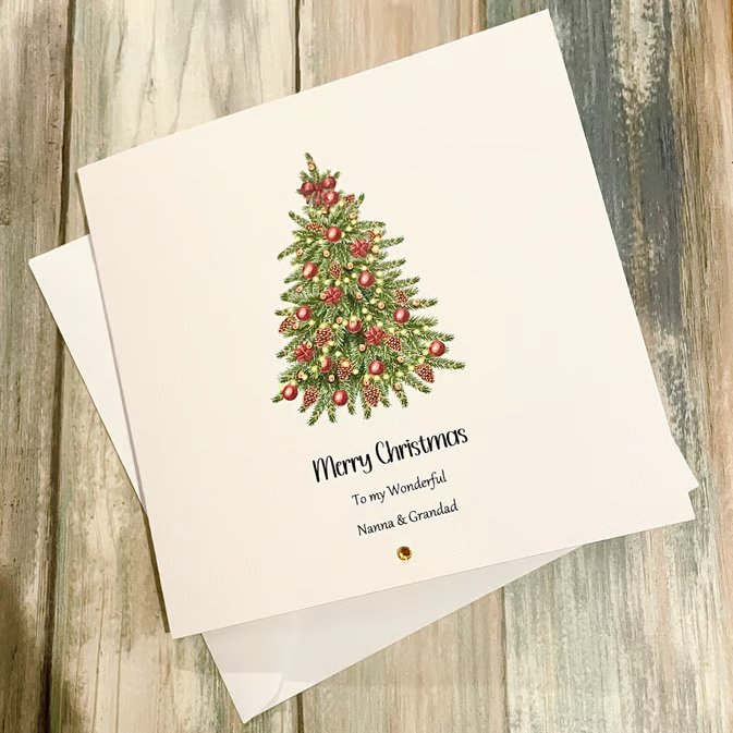 Merry Christmas card for Husband, Wife, Boyfriend, Girlfriend, Mum, Sister, Aunt