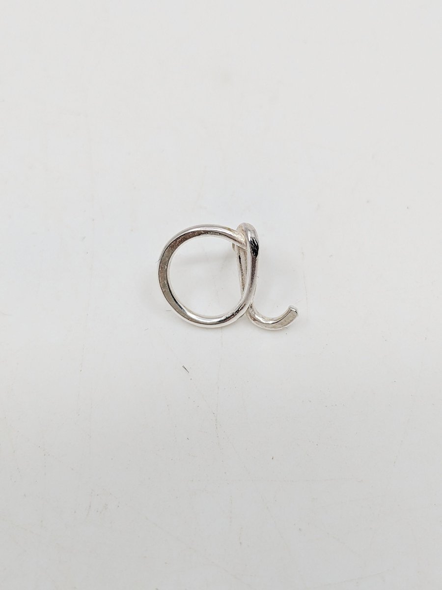 Silver lower case letter pin, alphabet pin broo... - Folksy