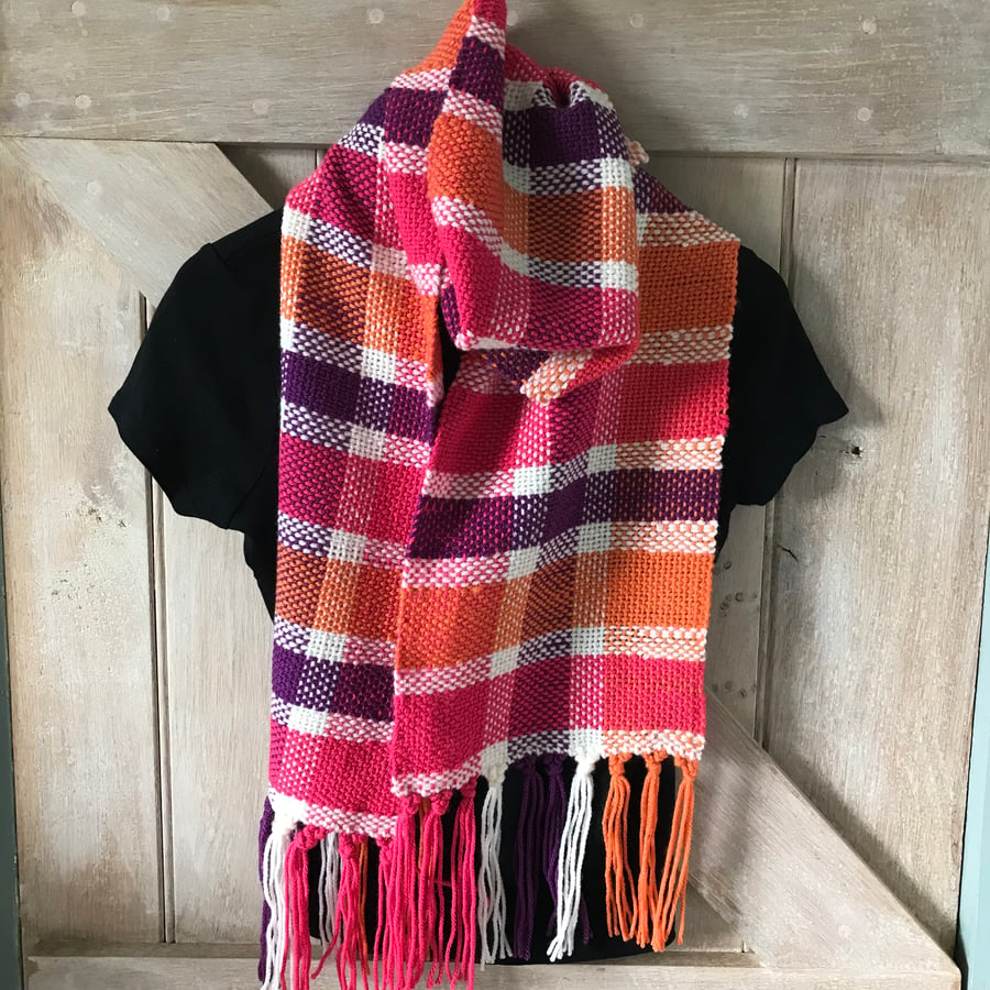 Hand woven scarf - Jellybean 