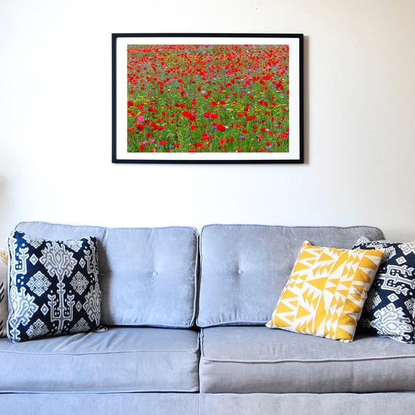 Explosion of flowers wall art print