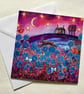 Running Hare, blank greetings card  - Image 3