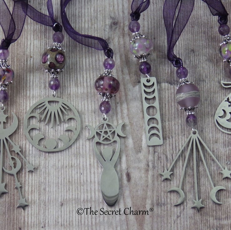 6 x Wiccan Christmas Tree Decorations, Handmade... Folksy