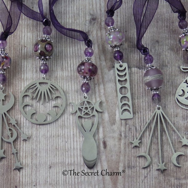 6 x Wiccan Christmas Tree Decorations, Handmade... Folksy