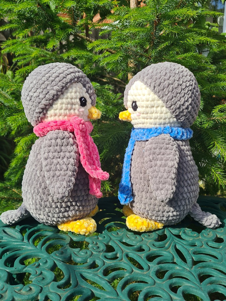 Penguin crochet toy