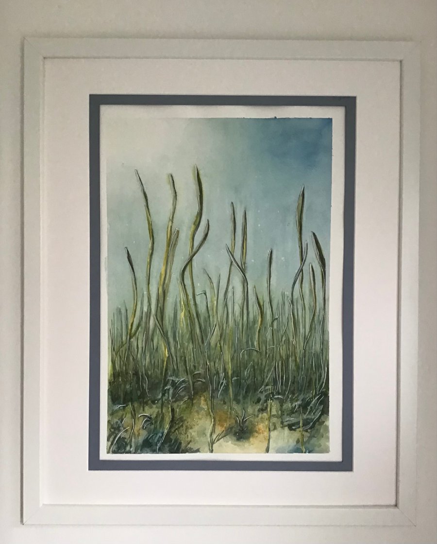 Under the sea, original watercolour