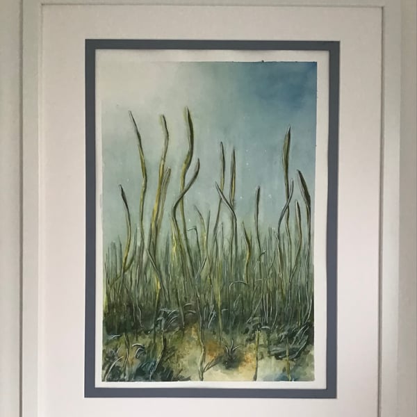 Under the sea, original watercolour
