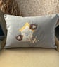SALE - Birdhouse Cushion with Birds and Flowers - Image 7
