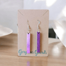 Elegant Purple Gourd Earrings