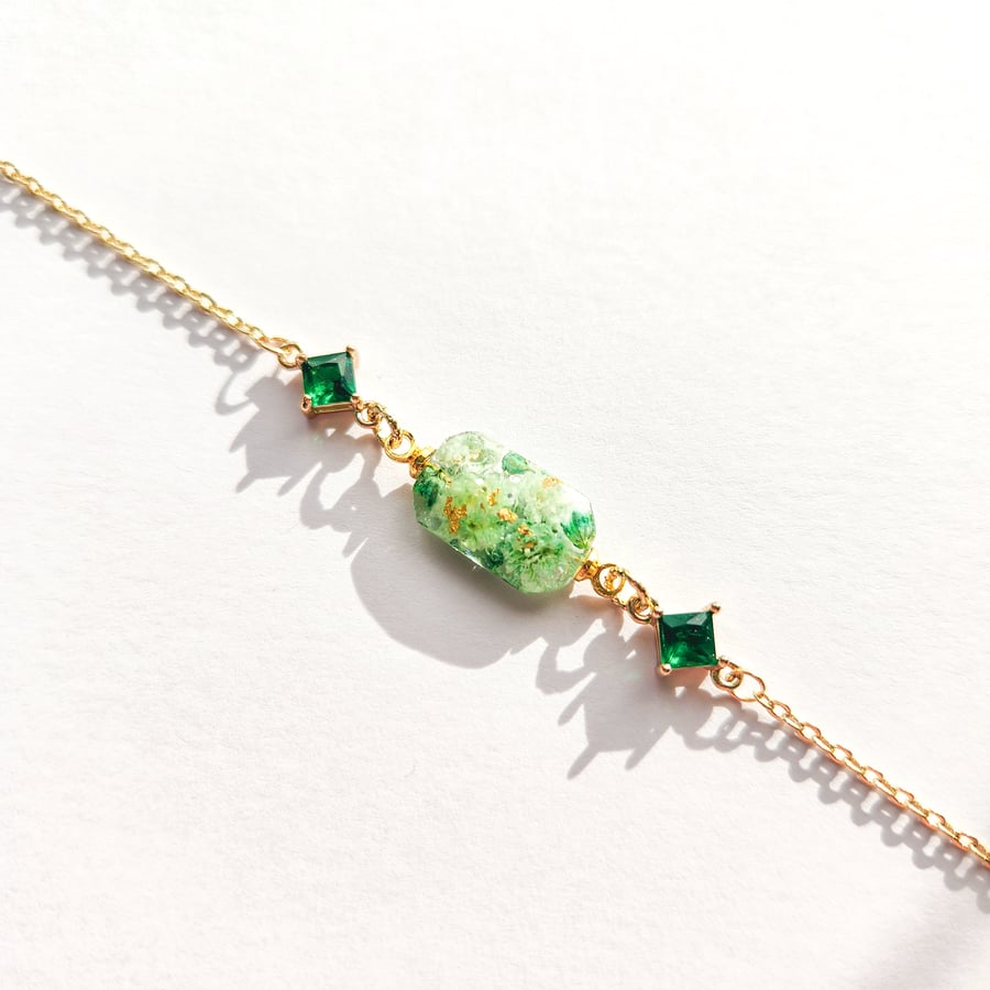 Real Dried Flowers Bracelet 