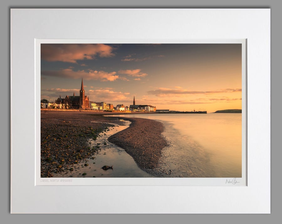 Largs Bay North Ayrshire Scotland - A3 (50x40cm) Unframed Print