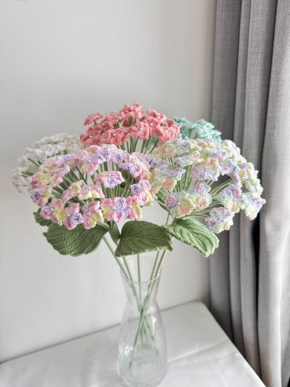 Handmade crochet hydrangeas , 1 Extra Large hydrangeas,forever flower,gift,home 