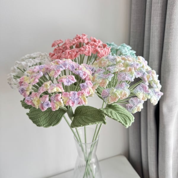 Handmade crochet hydrangeas , 1 Extra Large hydrangeas,forever flower,gift,home 