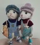 knitted kitten doll, dotpebblesknits design, Kitten Kids  - Image 2