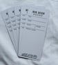 Book Review Bookmark. Pack of Five
