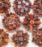 Christmas table, mantle piece, wall, small 'roundel' cone wreath - Image 3