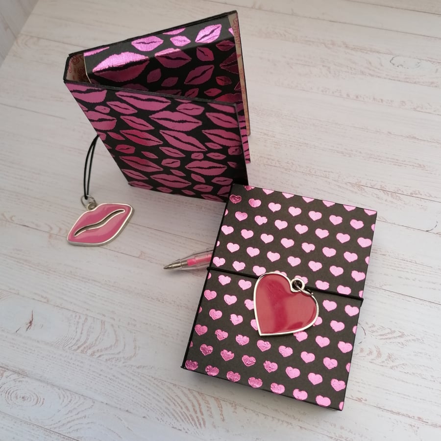 Pink and Black Stickynote Notepads