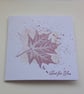 GREETINGS cards , notecards, (pack of 3 diff shades )  'Leaf Fall' . Maple. - Image 7