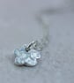 Silver Flower Pendant with Lace Pattern - Image 5