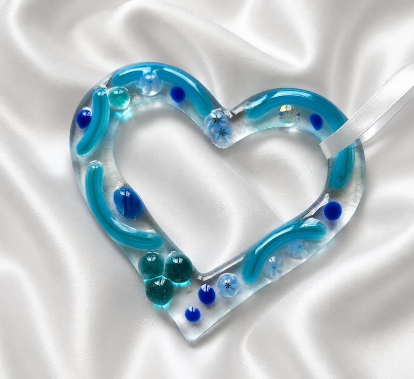 Glass Heart Charm Keepsake