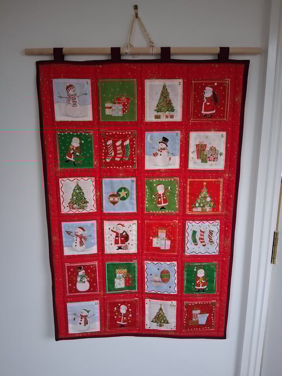 Large Pocket Fabric Advent Calendar