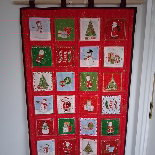 Large Pocket Fabric Advent Calendar