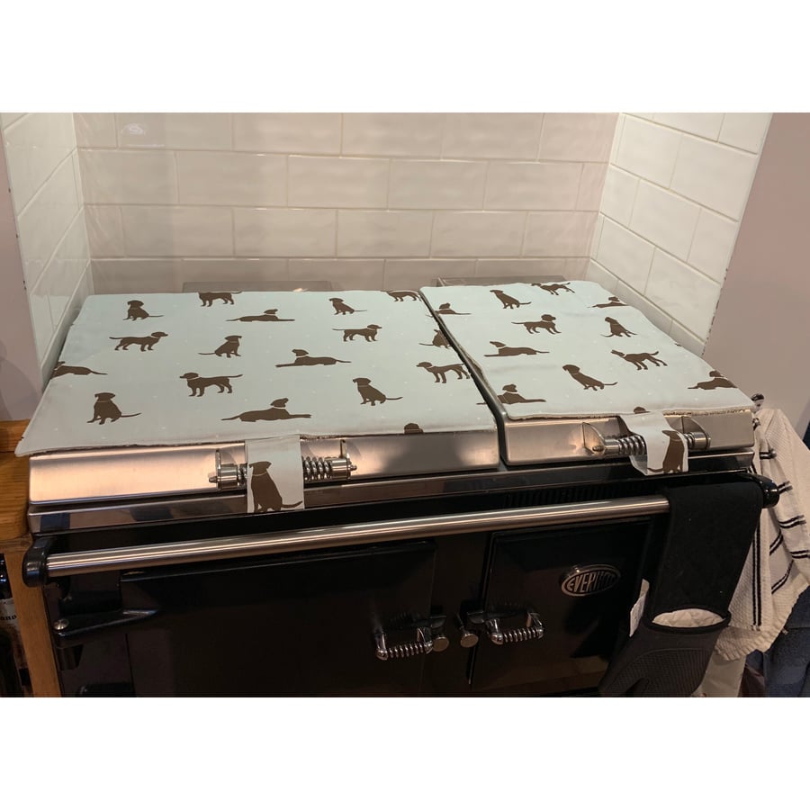 Everhot 90i Hotplate Range Covers Brown Labradors Kitchen Mat Pad Dog