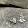 Silver Earrings-Disk Studs