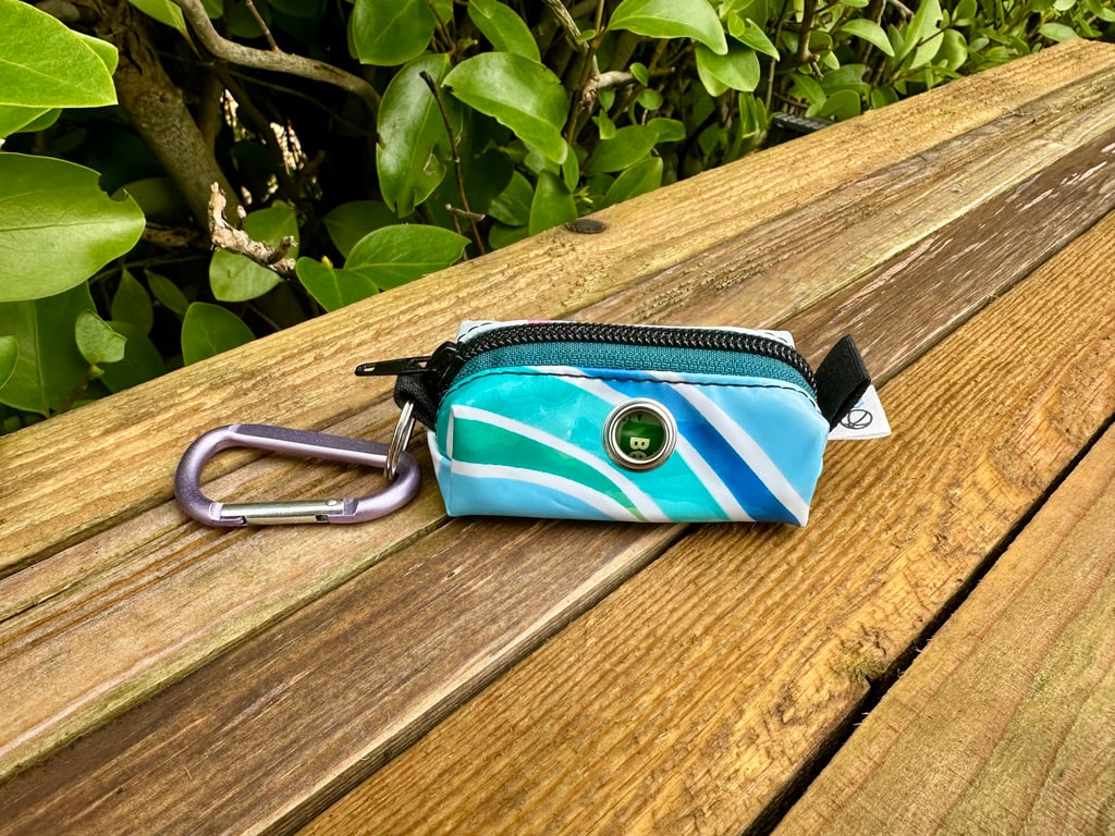 Tropical Waves - Repurposed Dog Poo Bag Holder - Made Out Of Pool Toy