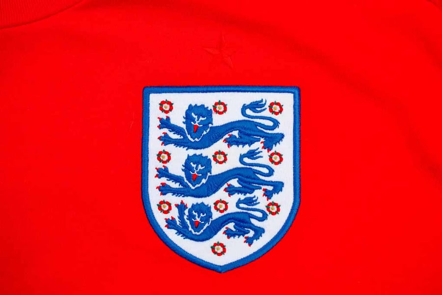 England Three Lions Football Shirt Badge Photograph Print