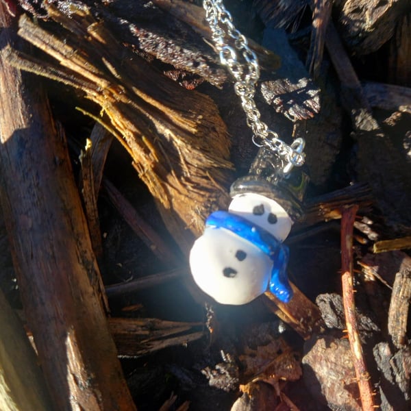 Snowman Necklace