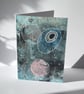 Art Card Original Painting Keepsake Card Letterbox Gift 'Lyra' Constellation