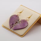 Galaxy Heart Puzzle earrings