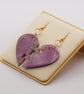 Galaxy Heart Puzzle earrings