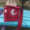 Harris shoulder bag with exclusive unicorn design embroidery 