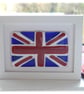 Union Jack Flag British Fused Glass Framed Picture - Image 6