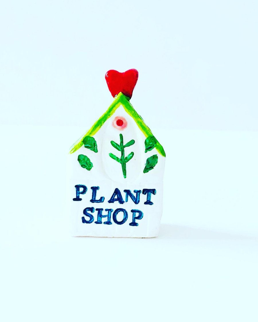 Little Houses - Plant Shop, Porcelain, Ceramic