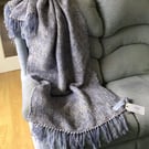 Hand woven blanket  High Tide