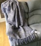 Hand woven blanket  High Tide