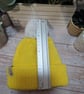 Childs Knitted Pompom Hat in sunshine yellow - Image 4