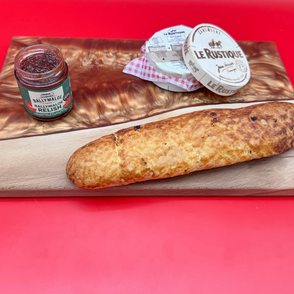 Wood and resin Charcuterie board