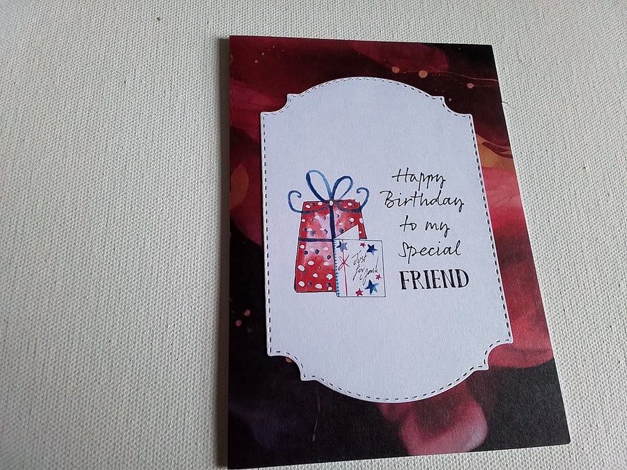 Special friend card. Ref 408