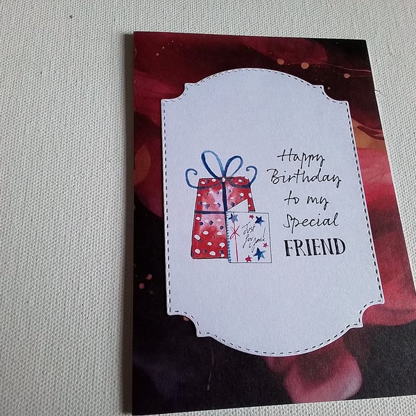 Special friend card. Ref 408