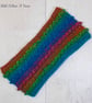 Ladies crochet rainbow twist ear warmer. Crochet ear warmer. Rainbow headband. - Image 3